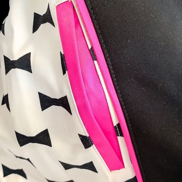 Kate Spade New York Black Trench Coat Jacket with Hood Womens Sz Medium - Picture 8 of 14